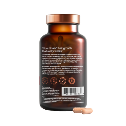 DHT Blocker - Hair Growth Supplement for Genetic Thinning for Men and Women | Guaranteed, Backed by 20 Years of Experience in Hair Loss Treatment Clinics
